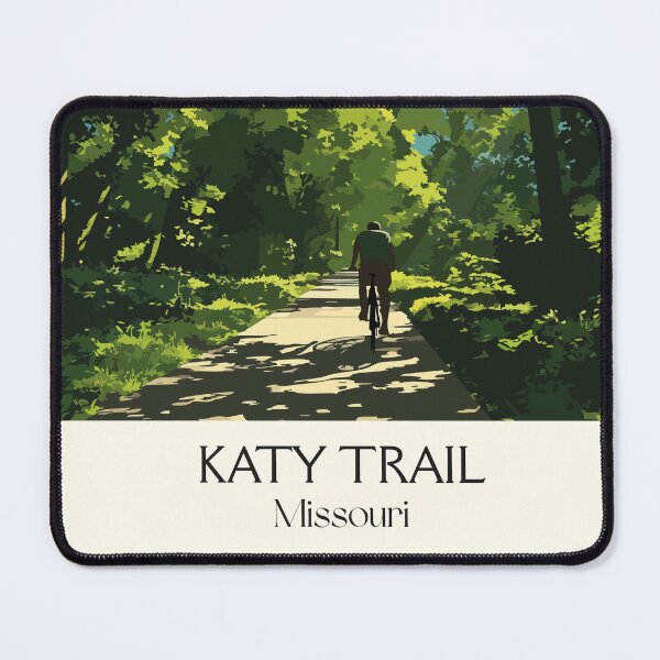 Item preview, Katy Trail Missouri Vintage Poster | State Park Biking Art Print | Hiking & Cycling Decor designed and sold by TuncGK.
