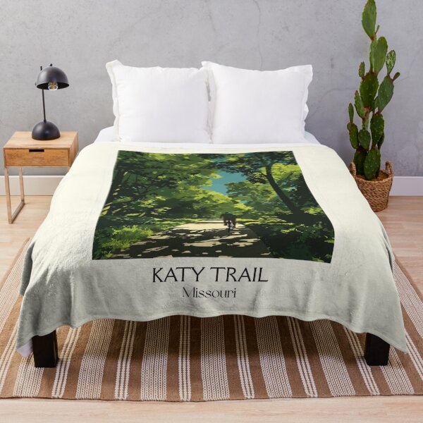 Item preview, Katy Trail Missouri Vintage Poster | State Park Biking Art Print | Hiking & Cycling Decor designed and sold by TuncGK.