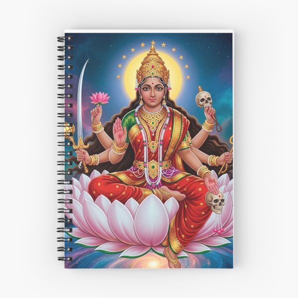 Aperçu de l'œuvre Devi Bhuvaneshwari Chandi – La féroce mère cosmique sur Lotus créée et vendue par myabstractart _RB.