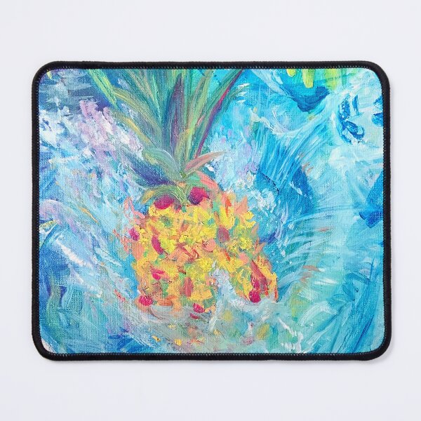 Item preview, Tropical Summer Pineapple Pool Vacation - Oil Painting Impressionist designed and sold by larrypnts.