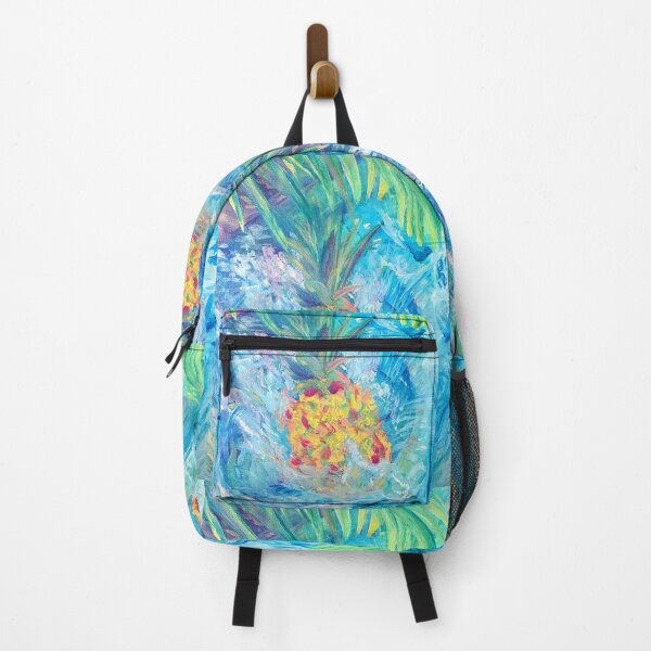 Item preview, Tropical Summer Pineapple Pool Vacation - Oil Painting Impressionist designed and sold by larrypnts.