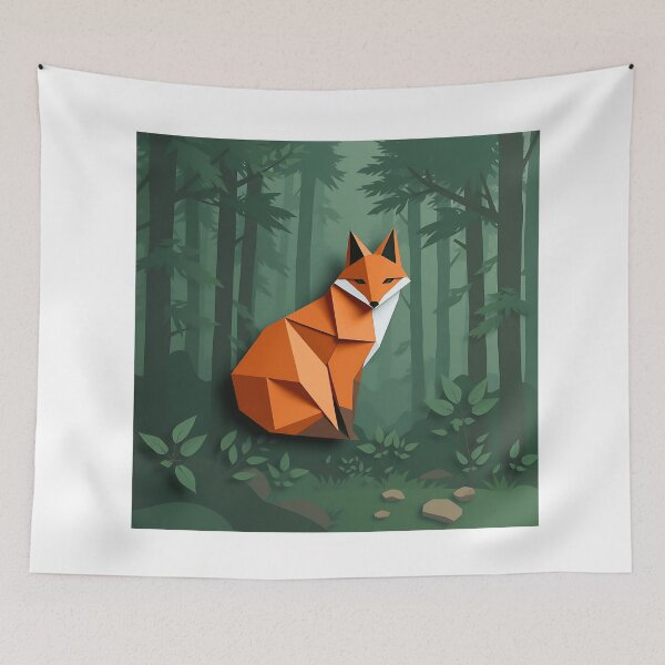 Item preview, Origami Style Fox designed and sold by sharon1210.