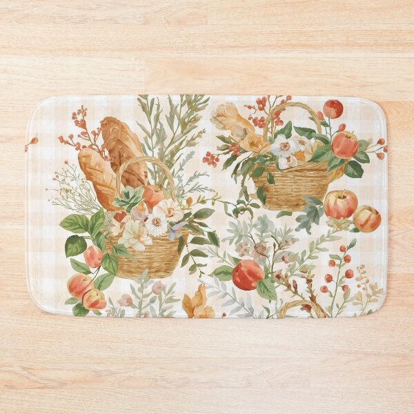 Item preview, Harvest Baskets – Rustic Cottagecore Pattern designed and sold by Deezyned.
