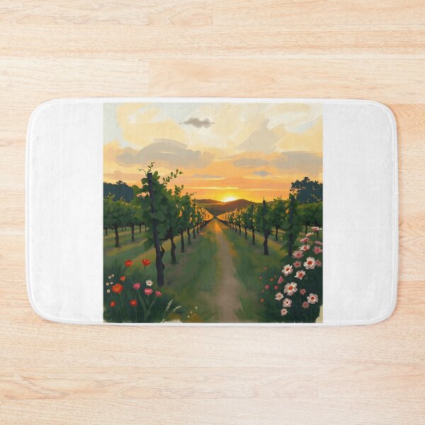 Item preview, Impressionistic Vineyard at Dusk designed and sold by sharon1210.
