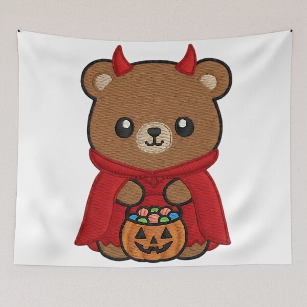 Item preview, Halloween Bear Devil Costume Cute Spooky Animal Trick or Treat Pumpkin designed and sold by ArtDesignTp.