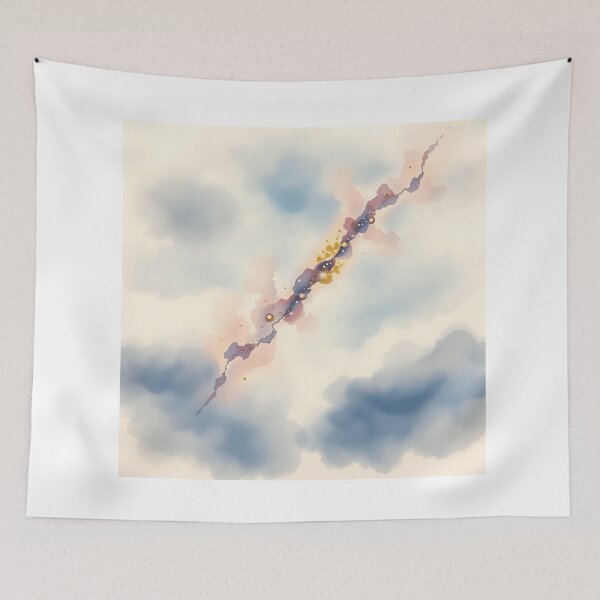 Item preview, Watercolor Comet Galaxy Scene designed and sold by sharon1210.