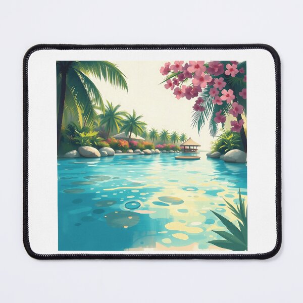 Item preview, Impressionistic Tropical Lagoon designed and sold by sharon1210.