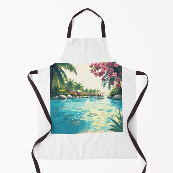 Item preview, Impressionistic Tropical Lagoon designed and sold by sharon1210.