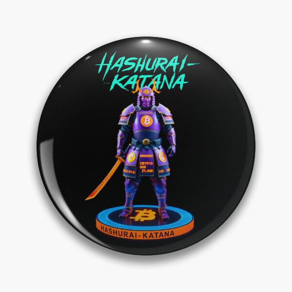 Item preview, "HASHURAI-KATANA – Bitcoin Blade of the Blockchain Shogun" designed and sold by BitCrop.