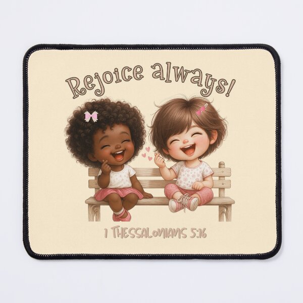 Item preview, Rejoice Always Christian Quote – Faith & Mental Wellness Art for Best Friends, Gratitude & Joy designed and sold by AmenAlways.