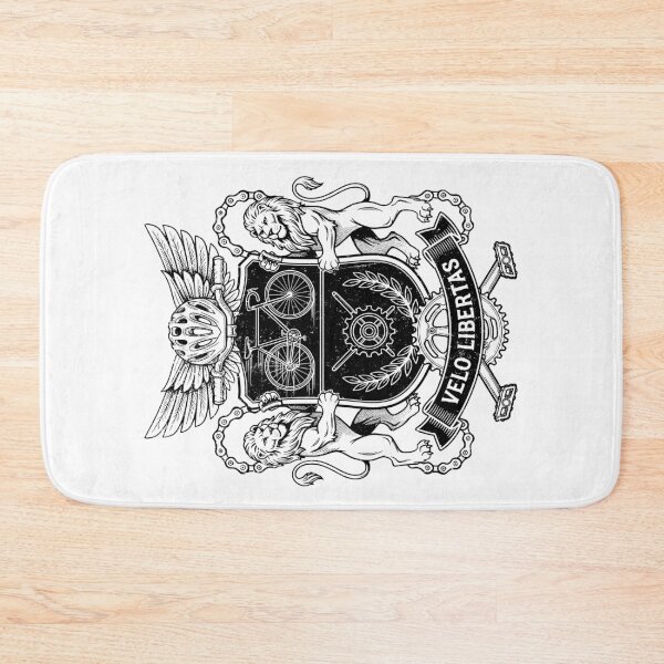 Item preview, Cycling Bicycle Coat Of Arms Funny Cyclist Heraldry Shield designed and sold by GrandeDuc.