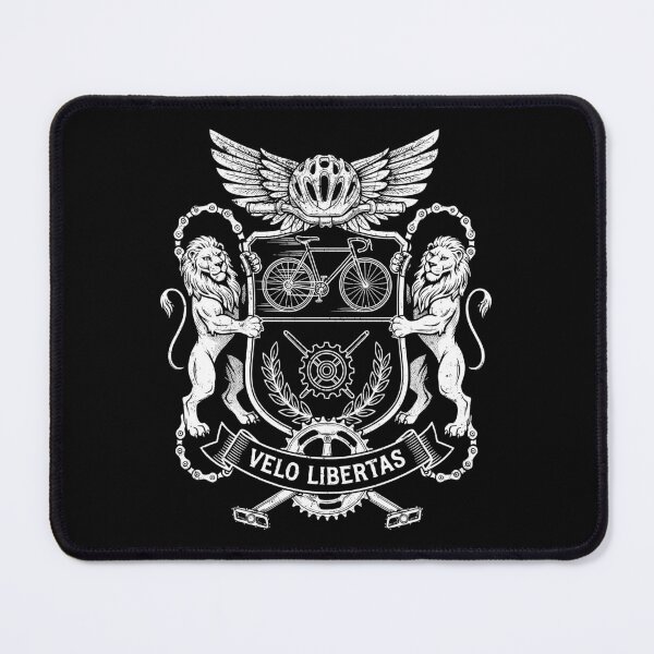 Item preview, Cycling Bicycle Coat Of Arms Funny Cyclist Heraldry Shield designed and sold by GrandeDuc.