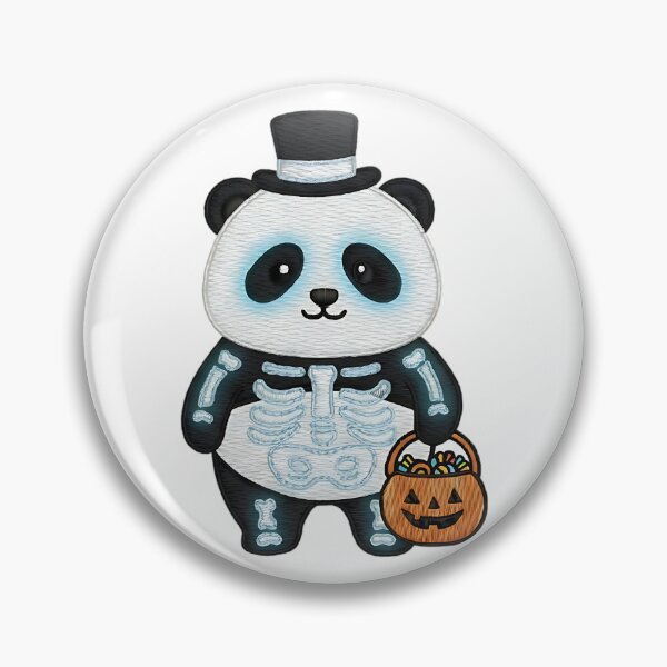 Item preview, Halloween Panda Skeleton Costume Cute Spooky Bear Trick or Treat Pumpkin designed and sold by ArtDesignTp.