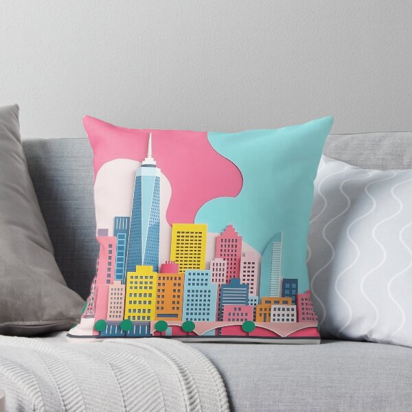 Item preview, Modern Paper Collage Cityscape designed and sold by sharon1210.