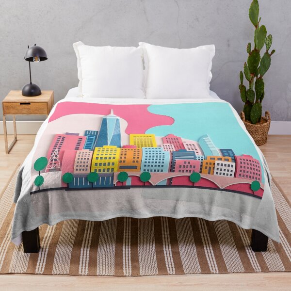 Item preview, Modern Paper Collage Cityscape designed and sold by sharon1210.