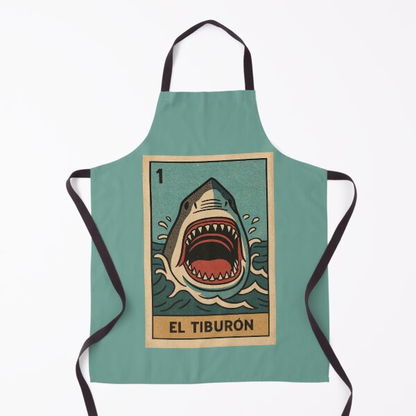 Item preview, El Tiburón Shark Lotería Card Vintage designed and sold by electrovista.