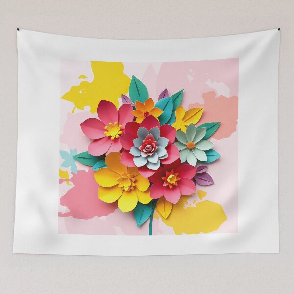 Item preview, Paper Collage Flower Bouquet designed and sold by sharon1210.