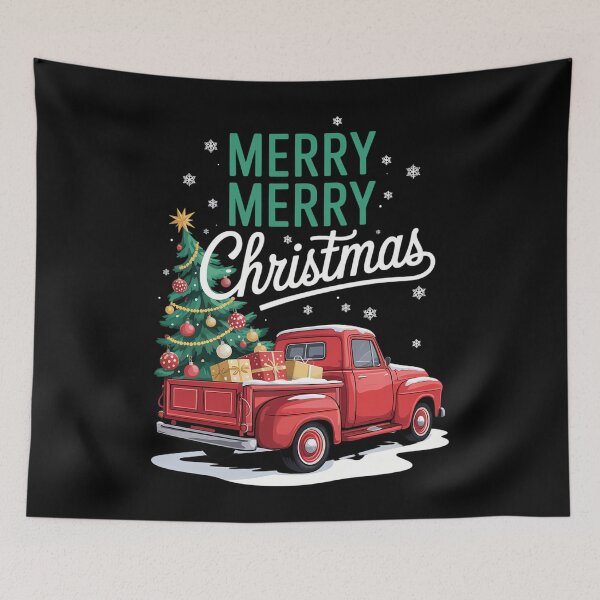Item preview, Merry Christmas Truck Family designed and sold by savrmiller.