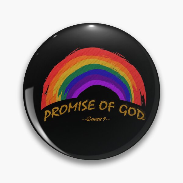 Item preview, Rainbow The Promise of God - Abstract Rainbow using distorted brush stroke- Christian Design from bible verse genesis 9 designed and sold by ZechJohnRB.
