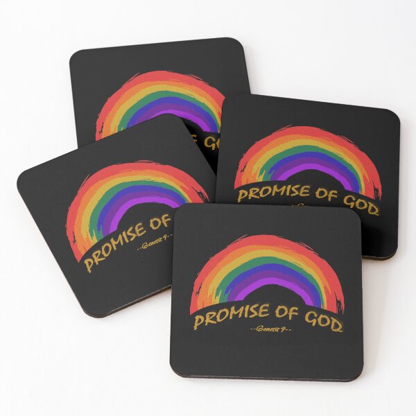 Item preview, Rainbow The Promise of God - Abstract Rainbow using distorted brush stroke- Christian Design from bible verse genesis 9 designed and sold by ZechJohnRB.