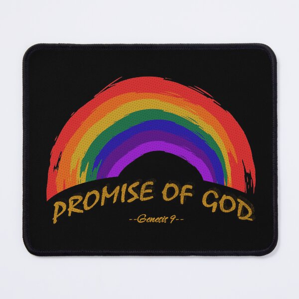 Item preview, Rainbow The Promise of God - Abstract Rainbow using distorted brush stroke- Christian Design from bible verse genesis 9 designed and sold by ZechJohnRB.