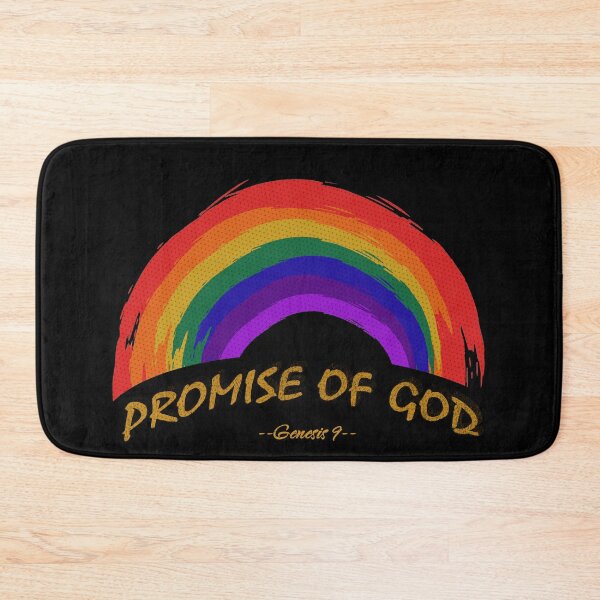 Item preview, Rainbow The Promise of God - Abstract Rainbow using distorted brush stroke- Christian Design from bible verse genesis 9 designed and sold by ZechJohnRB.