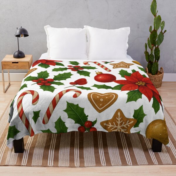 Item preview, festive elegant poinsettia designed and sold by MiciiDesign.