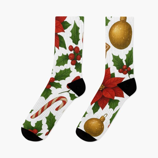 Item preview, festive elegant poinsettia designed and sold by MiciiDesign.