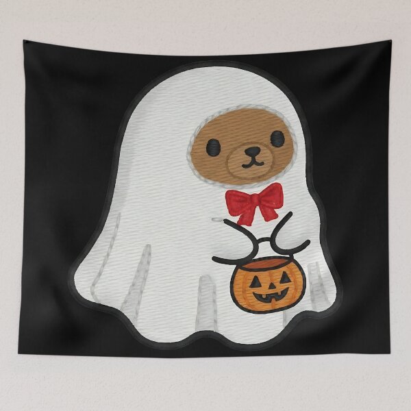 Item preview, Halloween Bear Ghost Costume Cute Spooky Animal Trick or Treat Pumpkin designed and sold by ArtDesignTp.