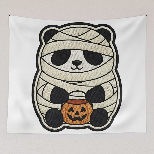 Item preview, Halloween Panda Mummy Costume Cute Spooky Bear Trick or Treat Pumpkin designed and sold by ArtDesignTp.