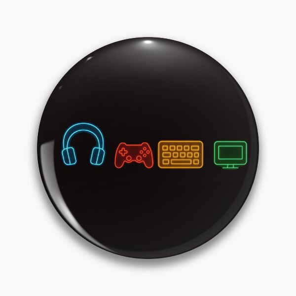 Item preview, Minimal Neon Gaming Setup Icons (Minimal Chest Print) designed and sold by W-Rm.
