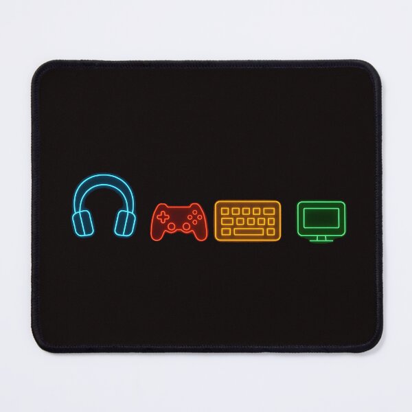 Item preview, Minimal Neon Gaming Setup Icons (Minimal Chest Print) designed and sold by W-Rm.