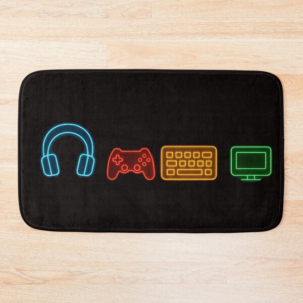 Item preview, Minimal Neon Gaming Setup Icons (Minimal Chest Print) designed and sold by W-Rm.