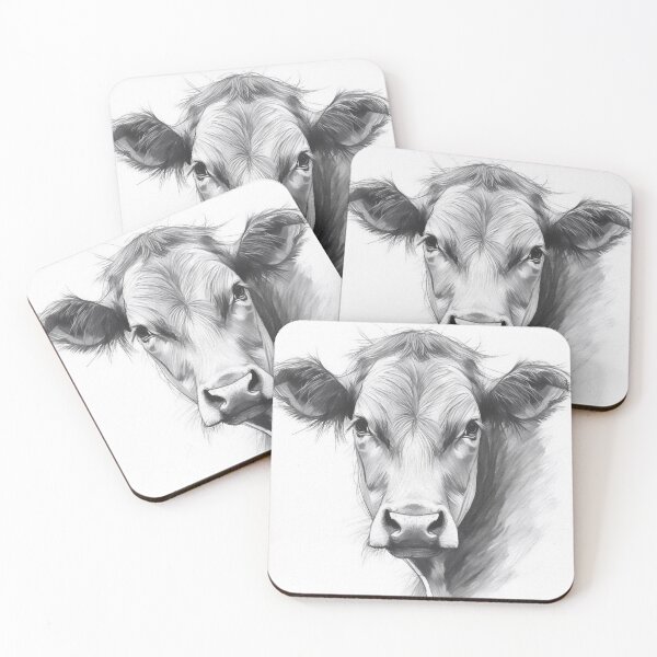 Item preview, Cow Drawing designed and sold by Leon Woods Pencil Art.