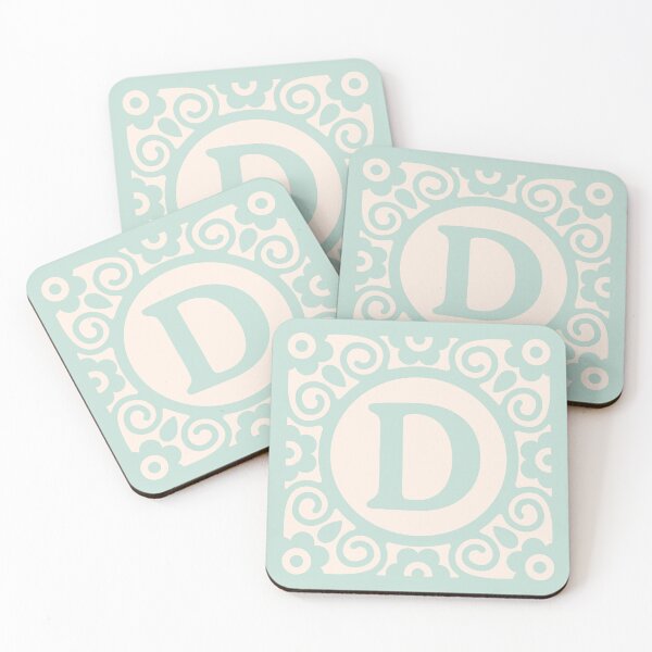Item preview, LETTER BLOCK MINT - D designed and sold by purplepixel.