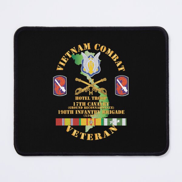 Item preview, Army - Vietnam Combat Cavalry Vet w Hotel Troop - 17th Air Cav - 198th Inf Bde Lt  SSI w SVC X 300 designed and sold by Military Insignia Products.