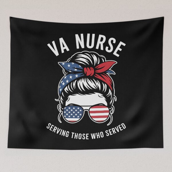 Item preview, nurse serving those who served patriotic veterans designed and sold by savrmiller.