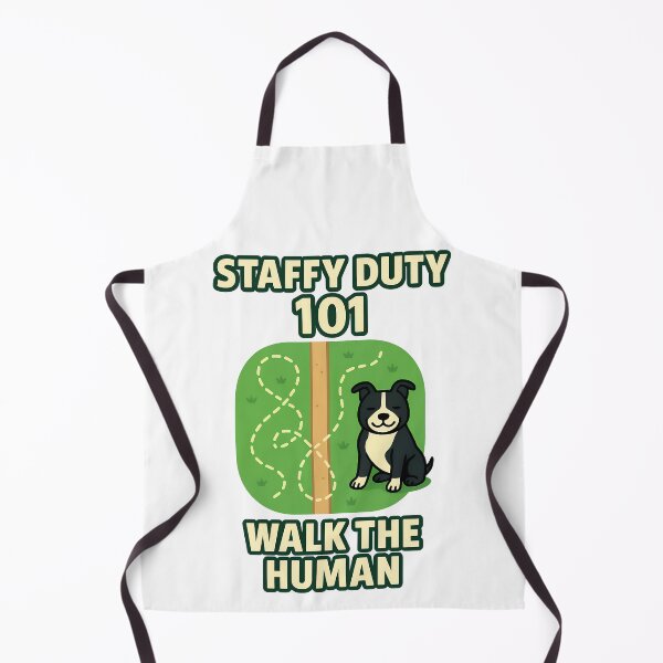 Item preview, Staffy Duty 101 Walk the Human Funny Staffy Design designed and sold by BestFriendTees.