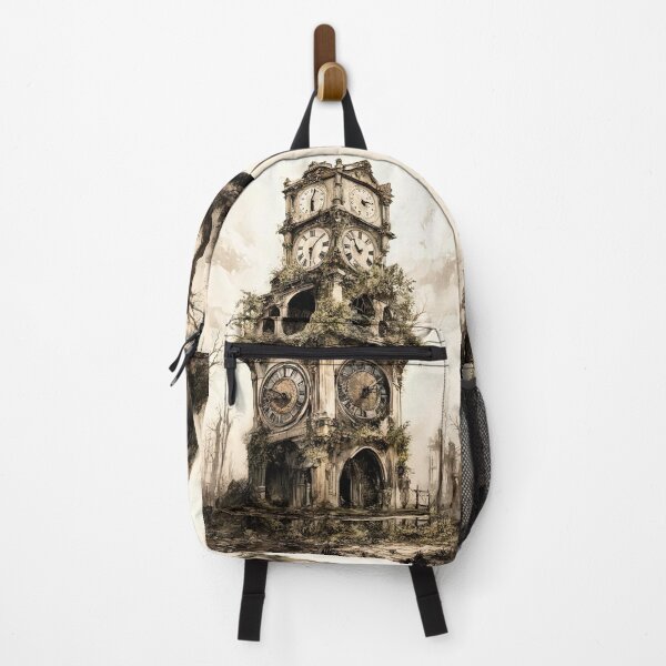 Item preview, Whispers of Time: Overgrown Clock Tower designed and sold by LanaGustavsson.