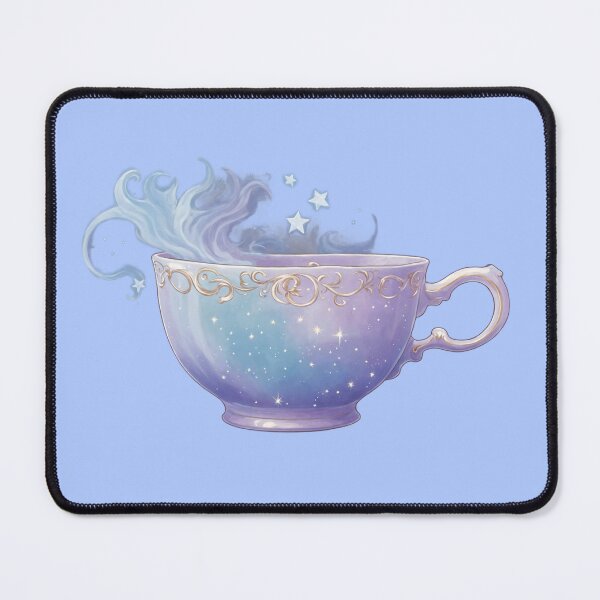 Item preview, Moonlight Tea Spell – Enchanted Pastel Teacup designed and sold by EtherealMoodboard.