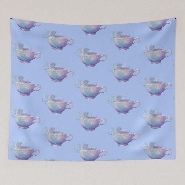 Item preview, Moonlight Tea Spell – Enchanted Pastel Teacup designed and sold by EtherealMoodboard.