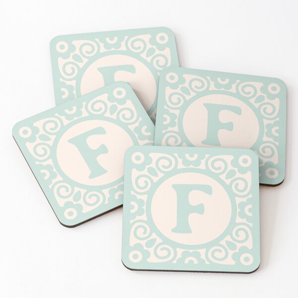 Item preview, LETTER BLOCK MINT - F designed and sold by purplepixel.