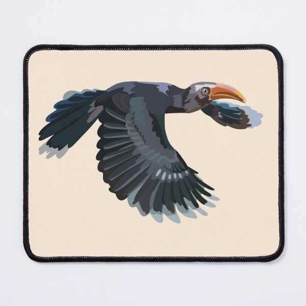 Item preview, M is for Malabar Grey Hornbill, Malabar Grey Hornbill – Western Ghats Endemic Bird Illustration designed and sold by PrettylittlepastelUk.