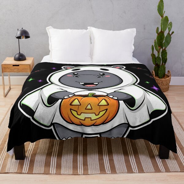 Item preview, Halloween Hippo Ghost Costume Cute Spooky Animal Trick or Treat Pumpkin designed and sold by ArtDesignTp.