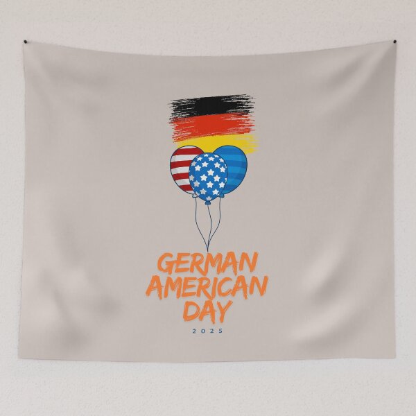 Item preview, German American Day 2025 – Friendship Celebration Flag Balloon Design designed and sold by trendplusco.