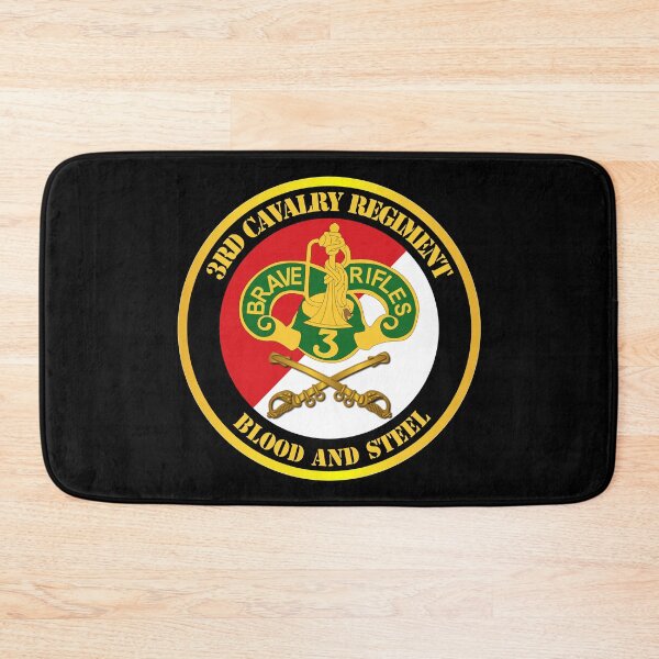 Item preview, Army - 3rd Cavalry Regiment DUI - Red White - Blood and Steel x300 designed and sold by Military Insignia Products.