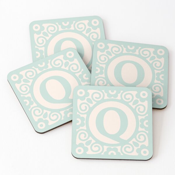 Item preview, LETTER BLOCK MINT - Q designed and sold by purplepixel.
