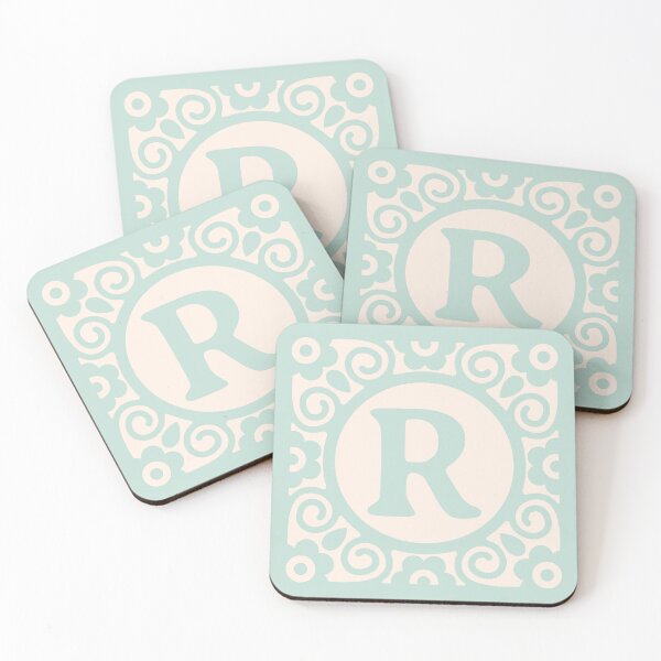 Item preview, LETTER BLOCK MINT - R designed and sold by purplepixel.