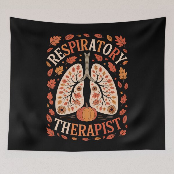 Item preview, Respiratory Therapist Fall Lung Thanksgiving Pulmonologist designed and sold by aidenpier.