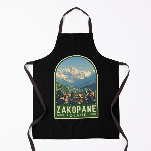 Item preview, Zakopane in Tatra Mountains, Poland Vintage Travel Art Emblem designed and sold by MaateoDesign.